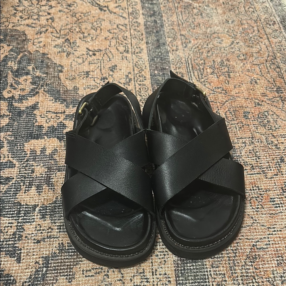 Black Strappy Sandals